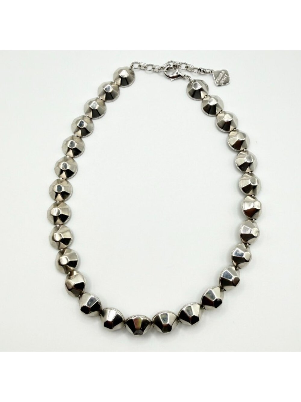 Kendra Scott Silver Tone Necklace With Geometric Design